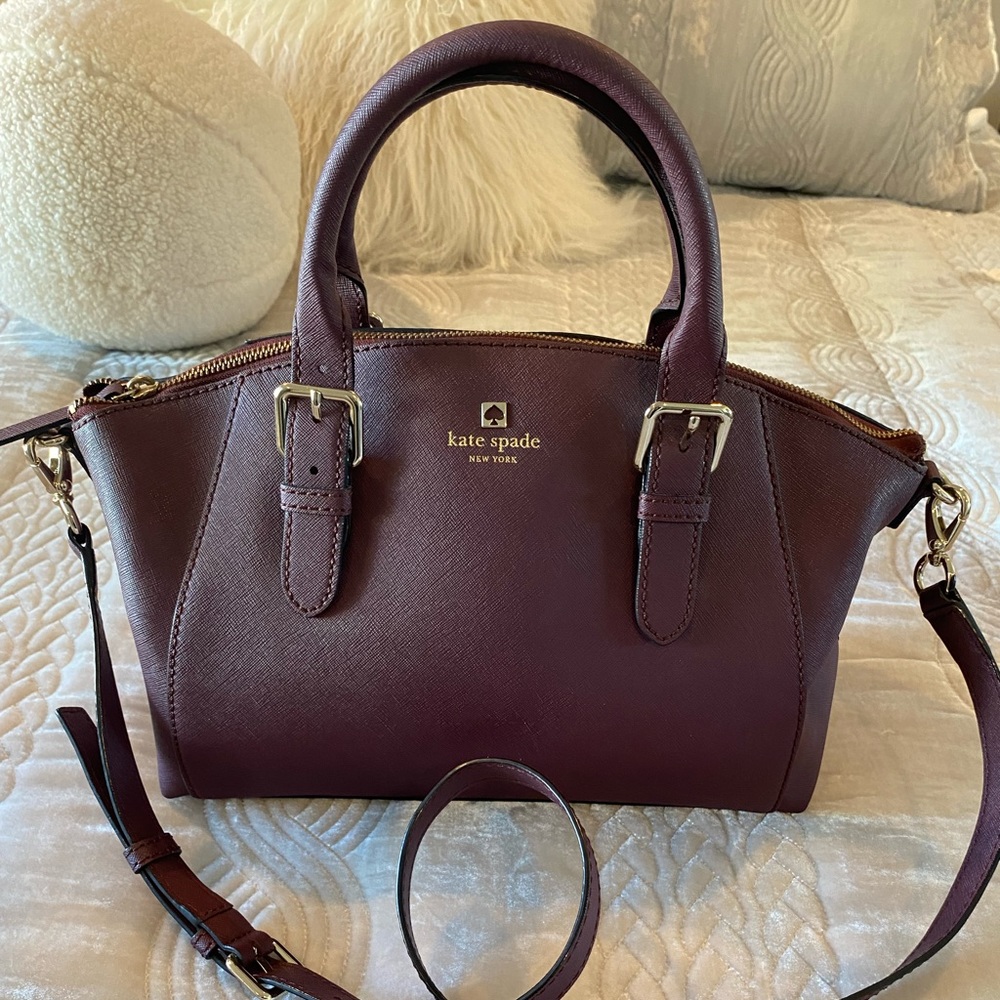 Kate Spade Maroon Crossbody Handbag